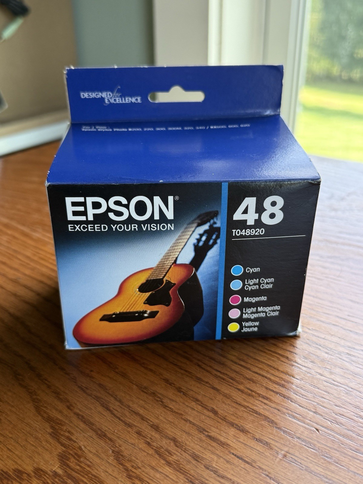 GENUINE EPSON 48 INKS STYLUS RX620 T0482 T0483 T0484 T0485 T0486 Exp 03/2017