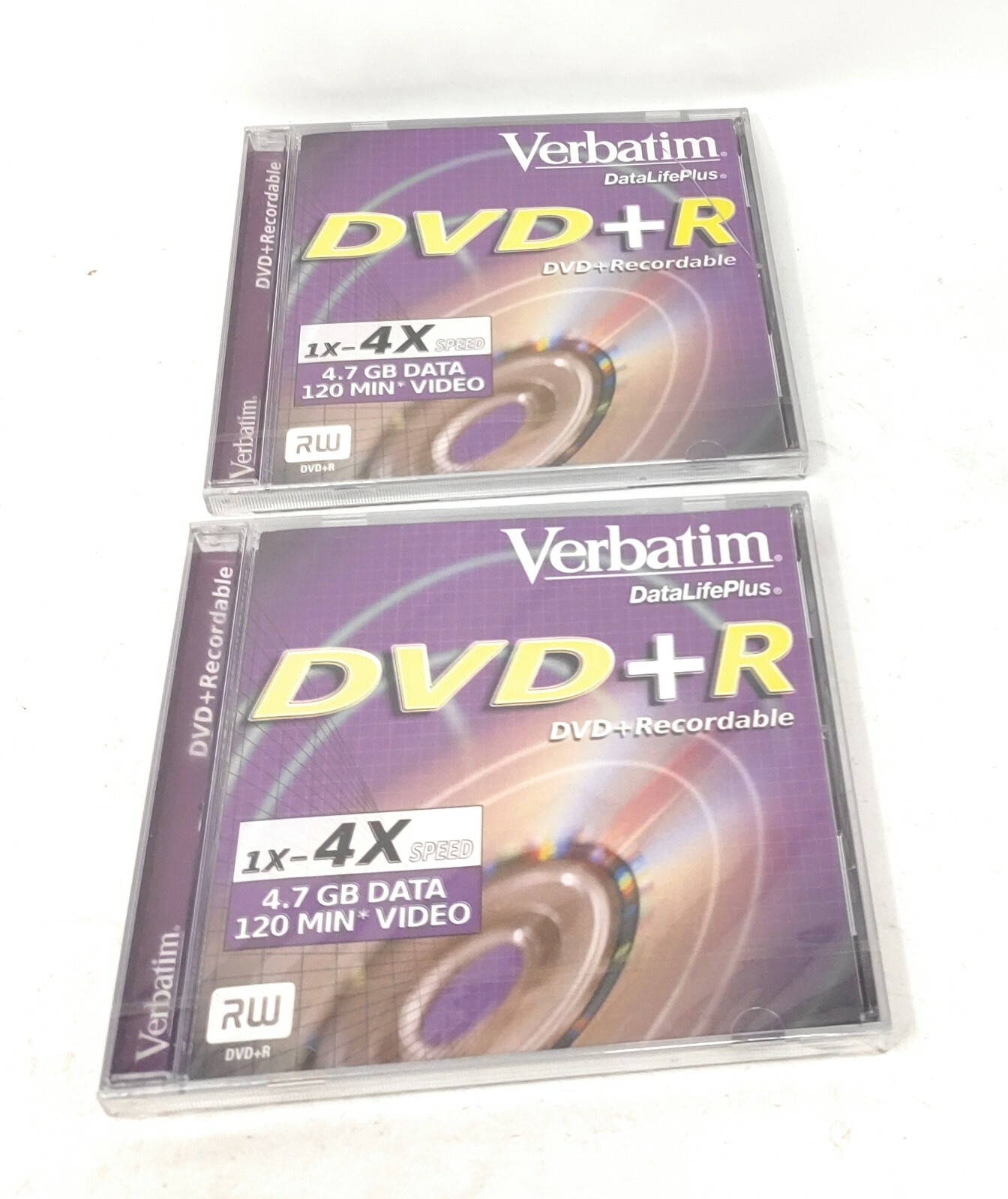 2 Verbatim 4.7GB 4x DVD-R  