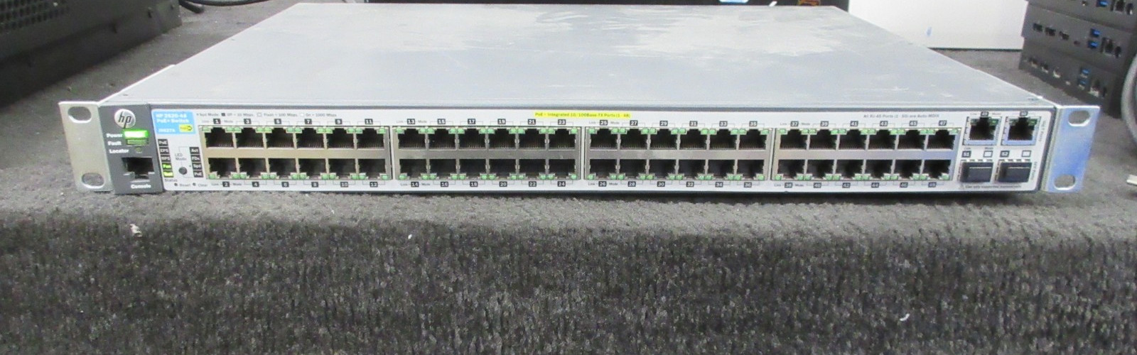 HP 2620-48 J9627A 48-Port Managed Ethernet PoE+ Network Switch