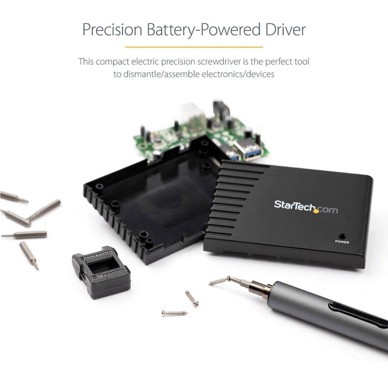 StarTech 55-Bit Electric Precision Screwdriver Set CTK55PCEDRIVE