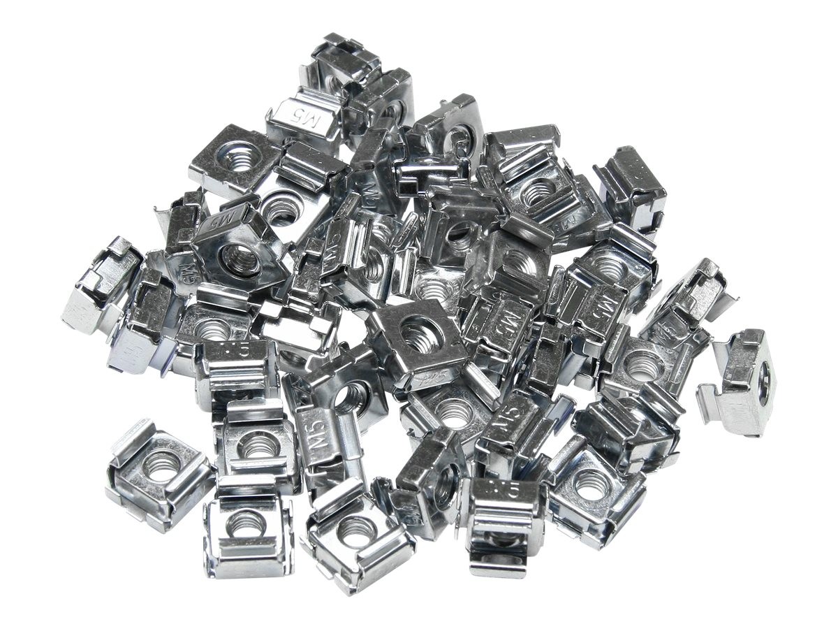 StarTechcom 50 Pkg M5 Cage Nuts for Server Rack Rack Accessories CABCAGENUTS