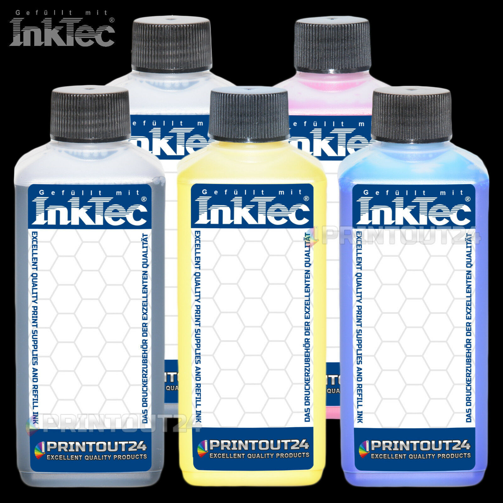 2.5L InkTec® Pigment Ink For HP 980XL 981 980 D8J10A D8J07A D8J08A D8J09A