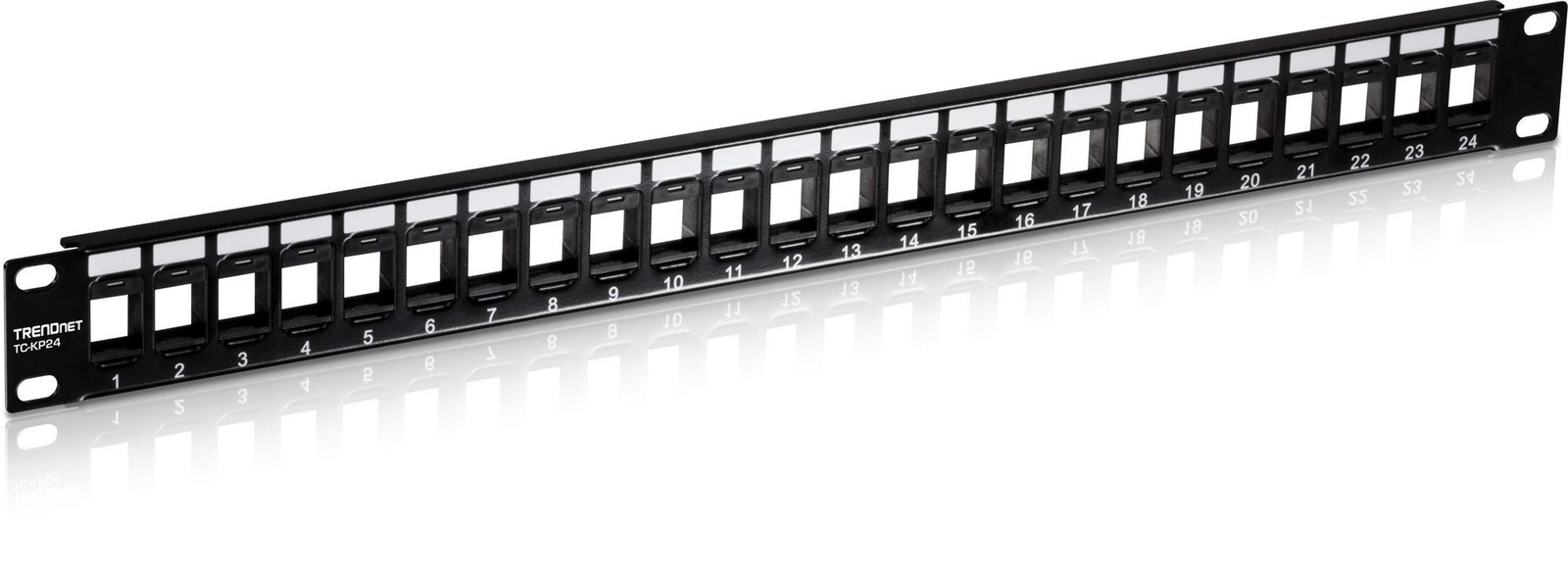 TRENDnet 24Port Blank Keystone 1U Patch Panel, TCKP24