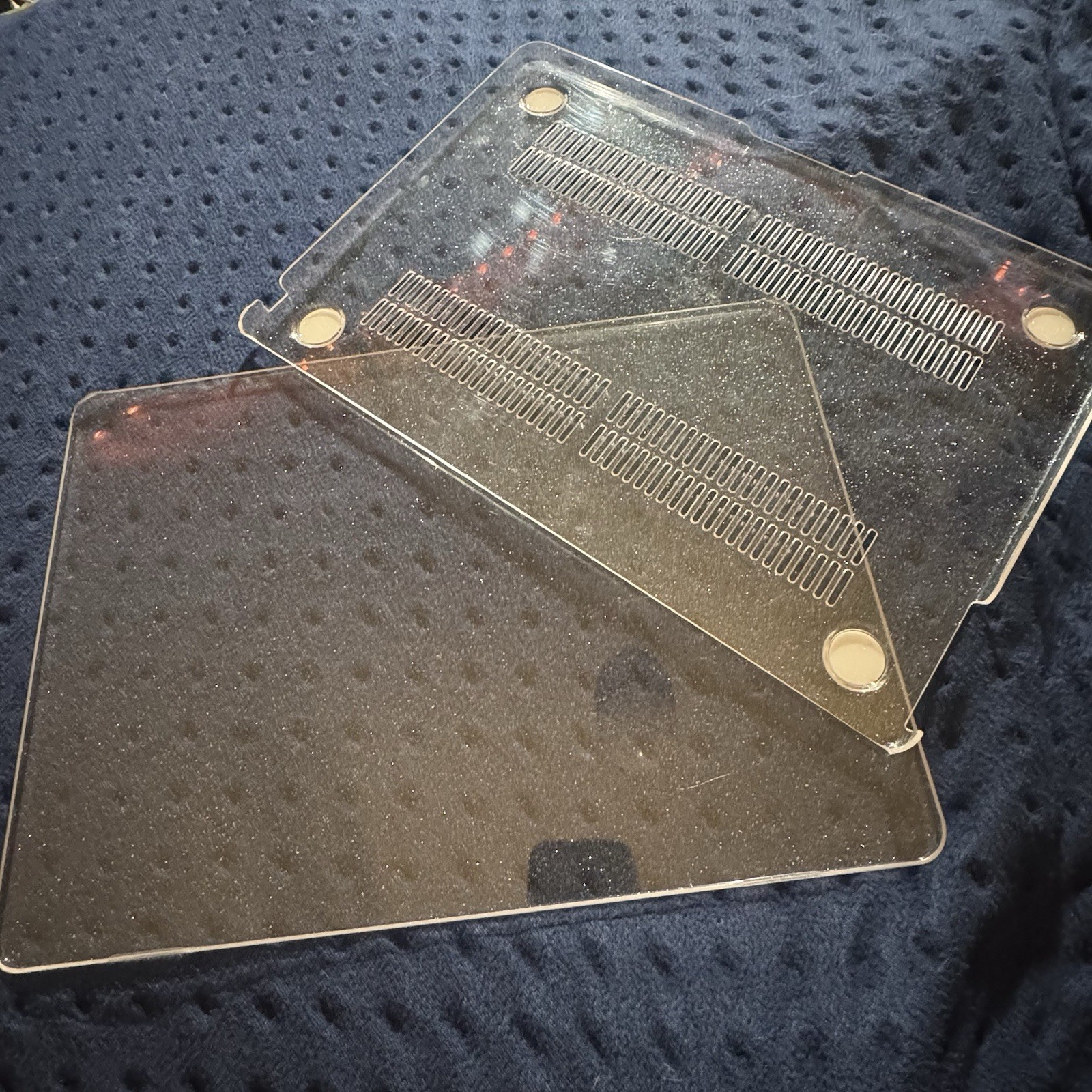 Clear Glitter Hard Shell Case 13″ MacBook Air / Pro – Transparent Sparkle Cover