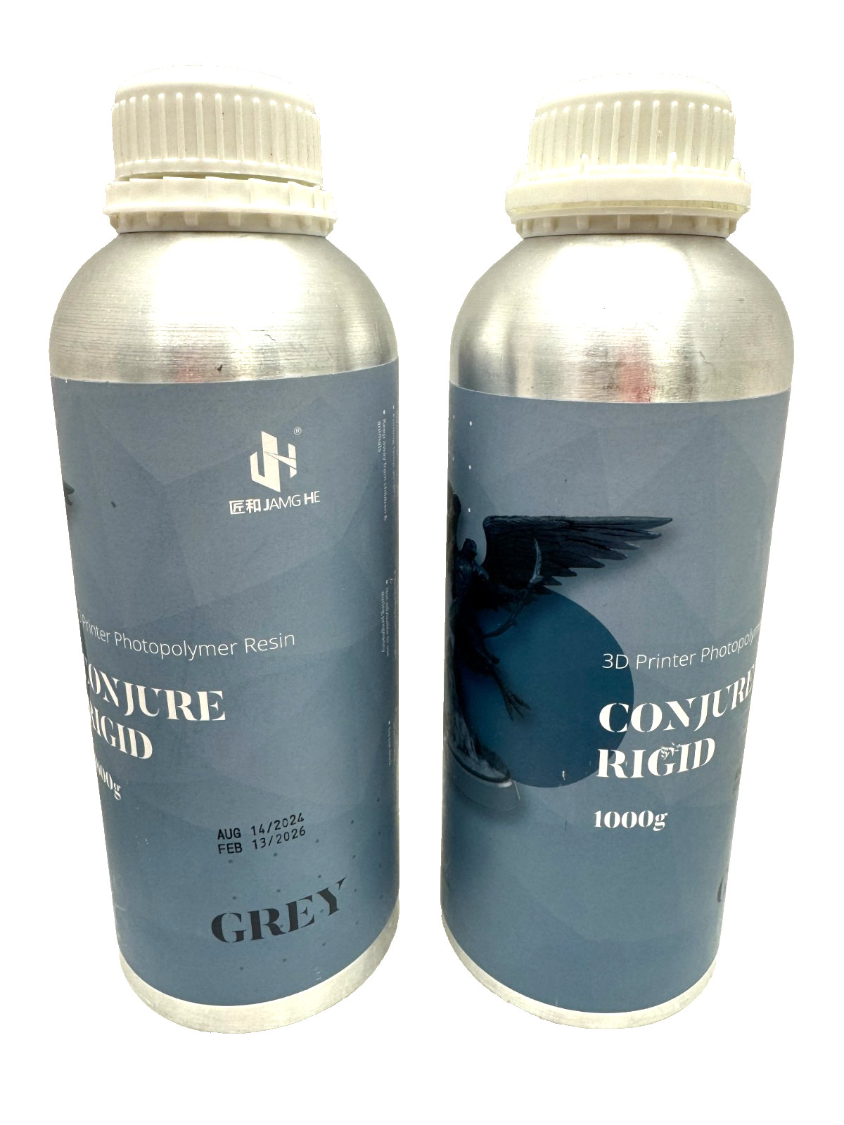 2pk 3D Printer Photopolymer Resin 1000g Conjure Rigid GREY sc#READ