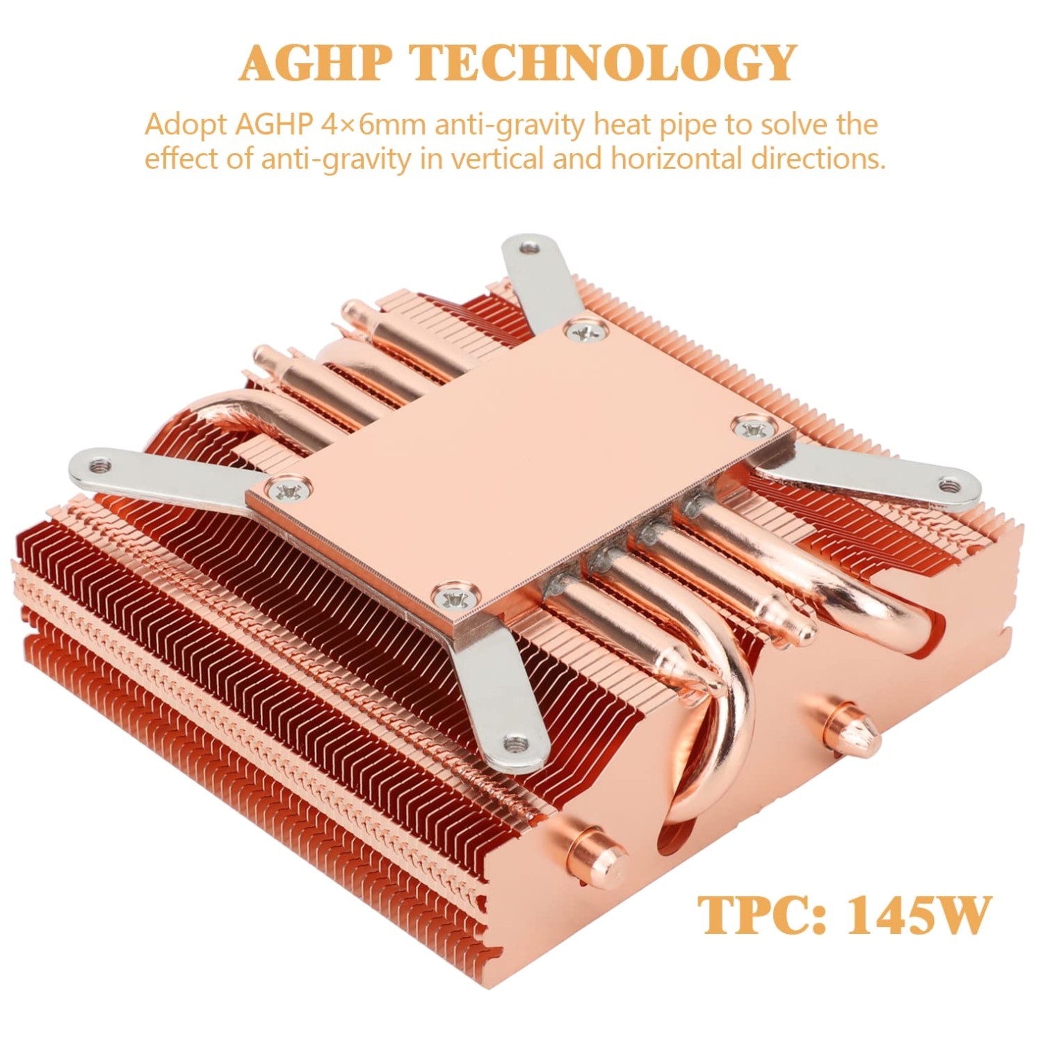 X47 Full Cooper Low Profile CPU Cooler - Compact & Efficient