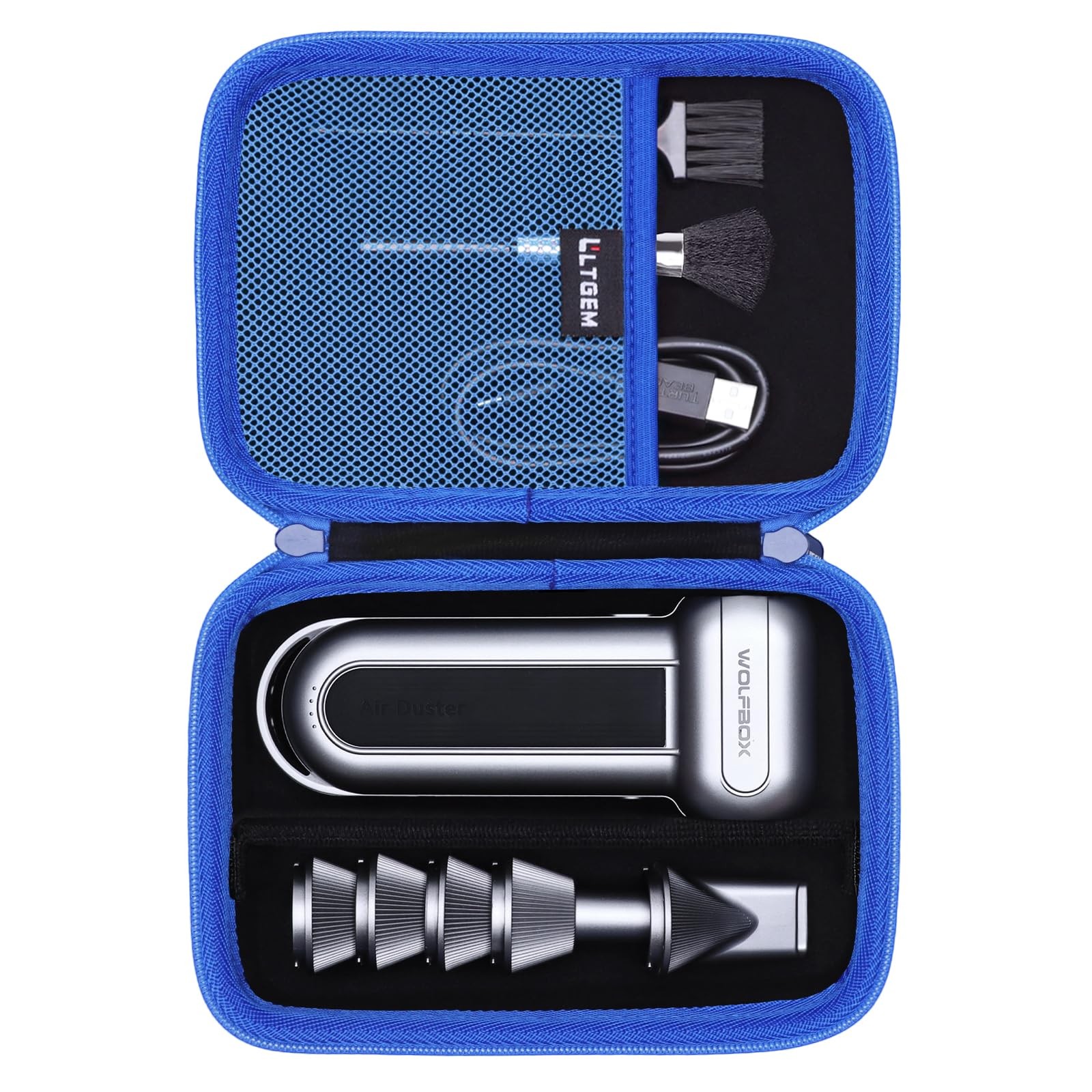 LTGEM Hard Case Compatible with WOLFBOX MF100 Compressed Air Dusters, Blue | ...