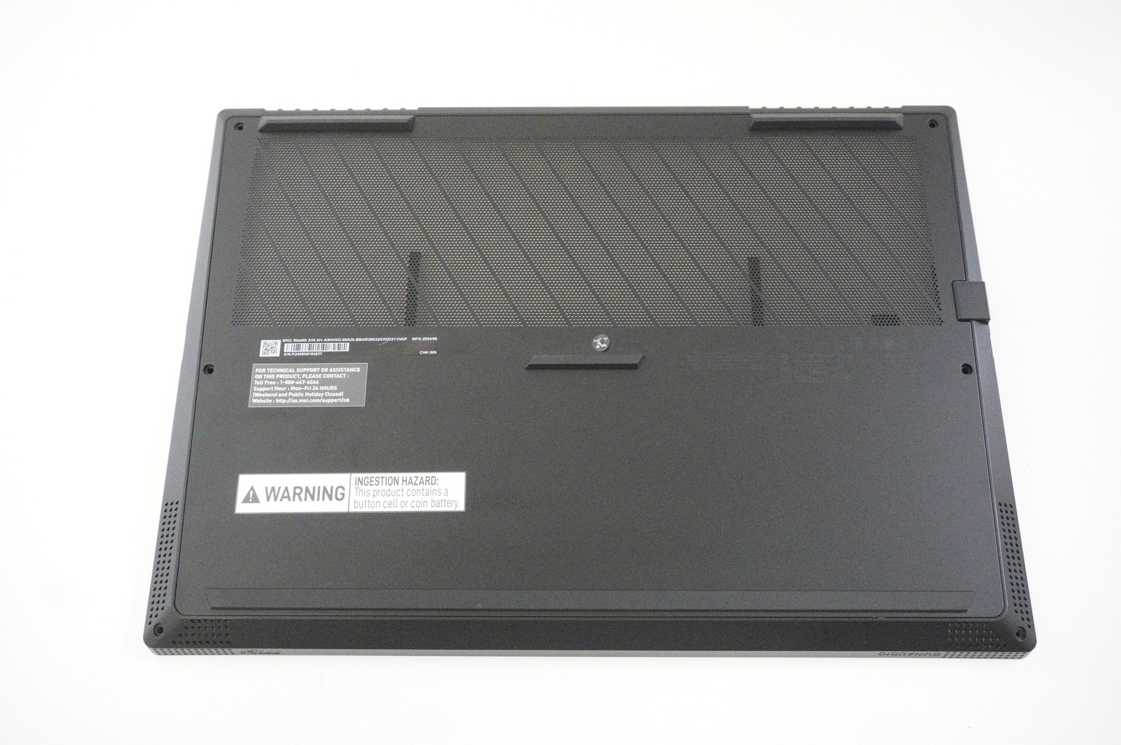 307-5FKD211-SE0 MSI Bottom Base Cover Core Black STEALTHA16A3X002