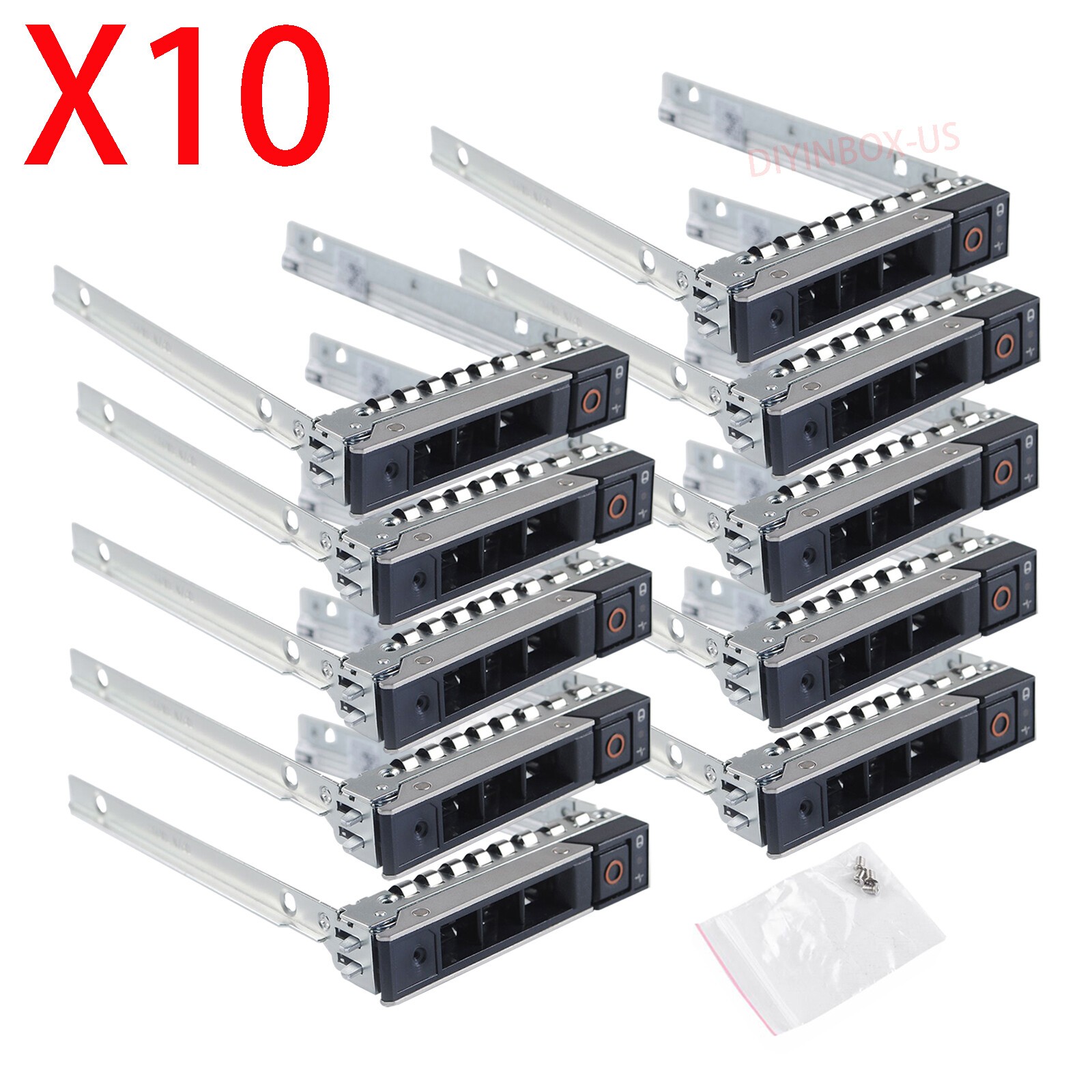 Lot of 10 New Dell Gen 14 2.5" HDD Tray For R740 R740xd R640 R7425 R7415 DXD9H