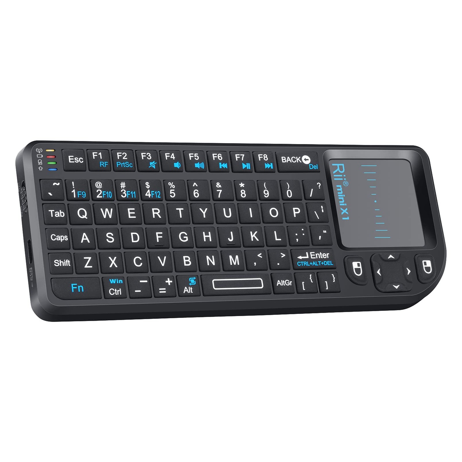 Rii 2.4G Mini Wireless Keyboard with Touchpad Mouse,Lightweight Portable Cont