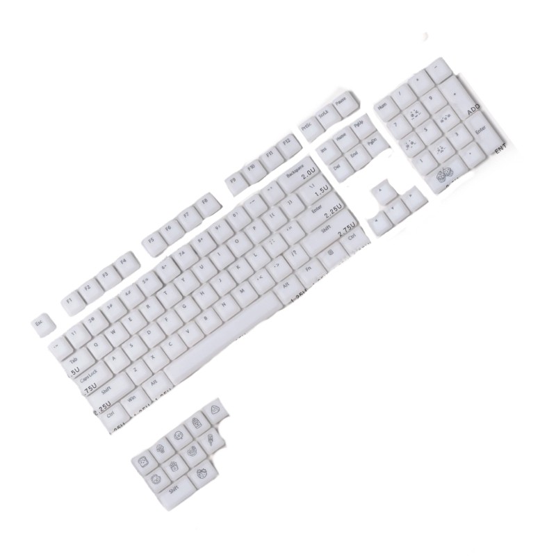 Mechanical Keyboards KeyCaps 115Key ABS Silicone Backlits Keycaps Original