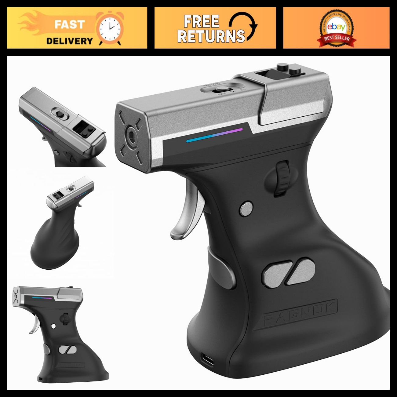 Next-Gen FPS Gaming Mouse, Ergonomic Vertical Design, Wireless/Wired USB, Gun Gr