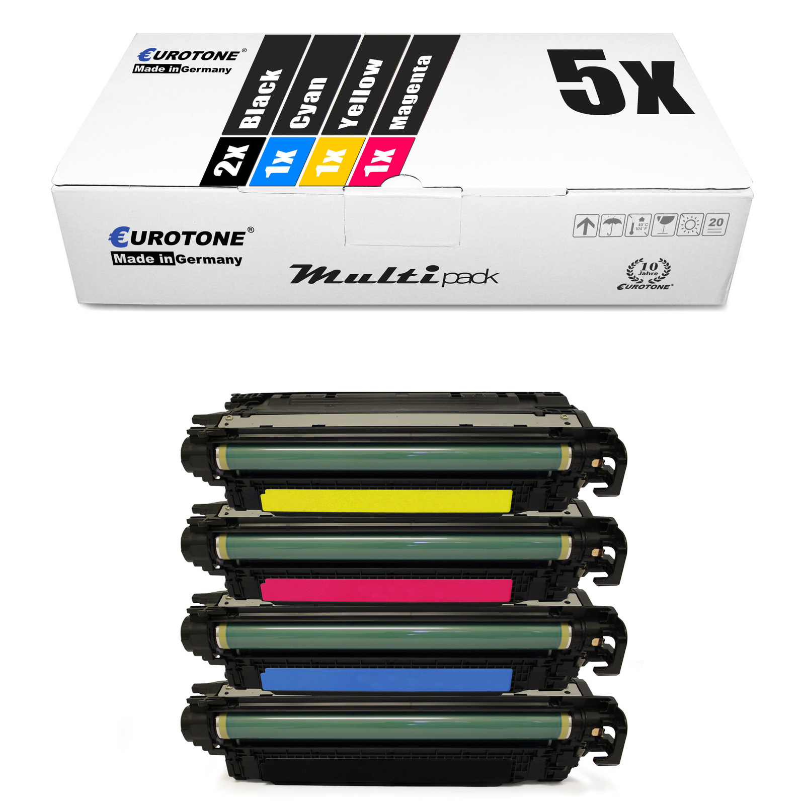 5x Eurotone Eco Toner XXL Compatible With HP LaserJet Enterprise Flow MFP M-680