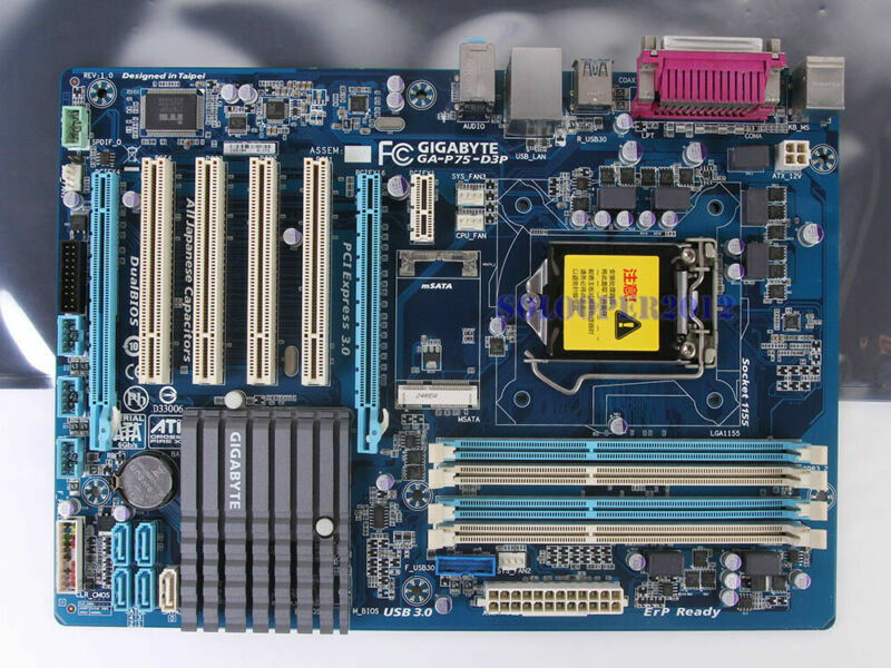 GIGABYTE GA-P75-D3P Socket 1155/H2 Motherboard Intel B75 DDR3 ATX SATA 6Gb/s