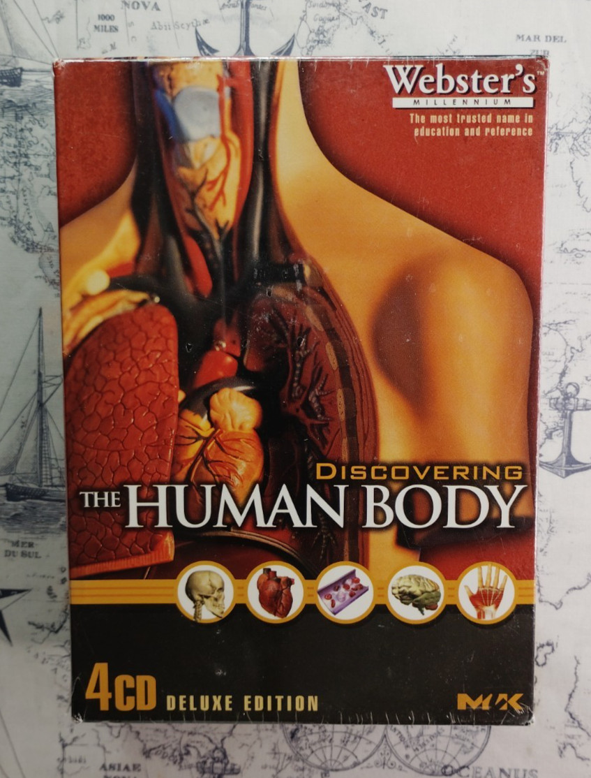 Webster's Millennium Discovering The Human Body 2003 PC CD-ROM Software Set New