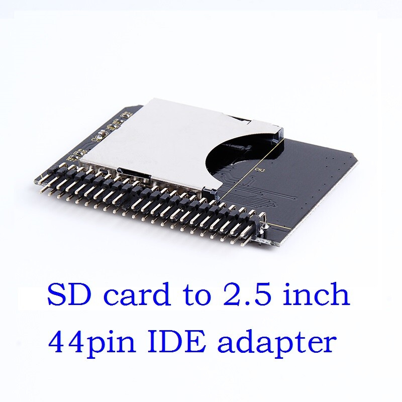 SD SDHC SDXC MMC Memory Card to IDE 2.5 Inch 44Pin Male Adapter Converter