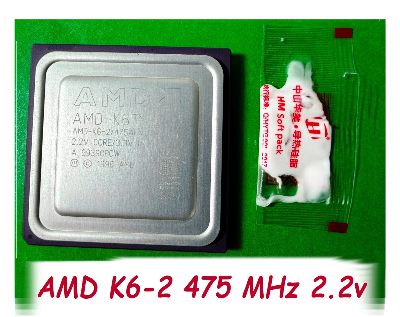 AMD K6-2 475MHz 2.2v✔️Super Socket 7 CPU✔️Vintage✔️Gaming✔️K6-2/475AFX✔️✔️ RARE