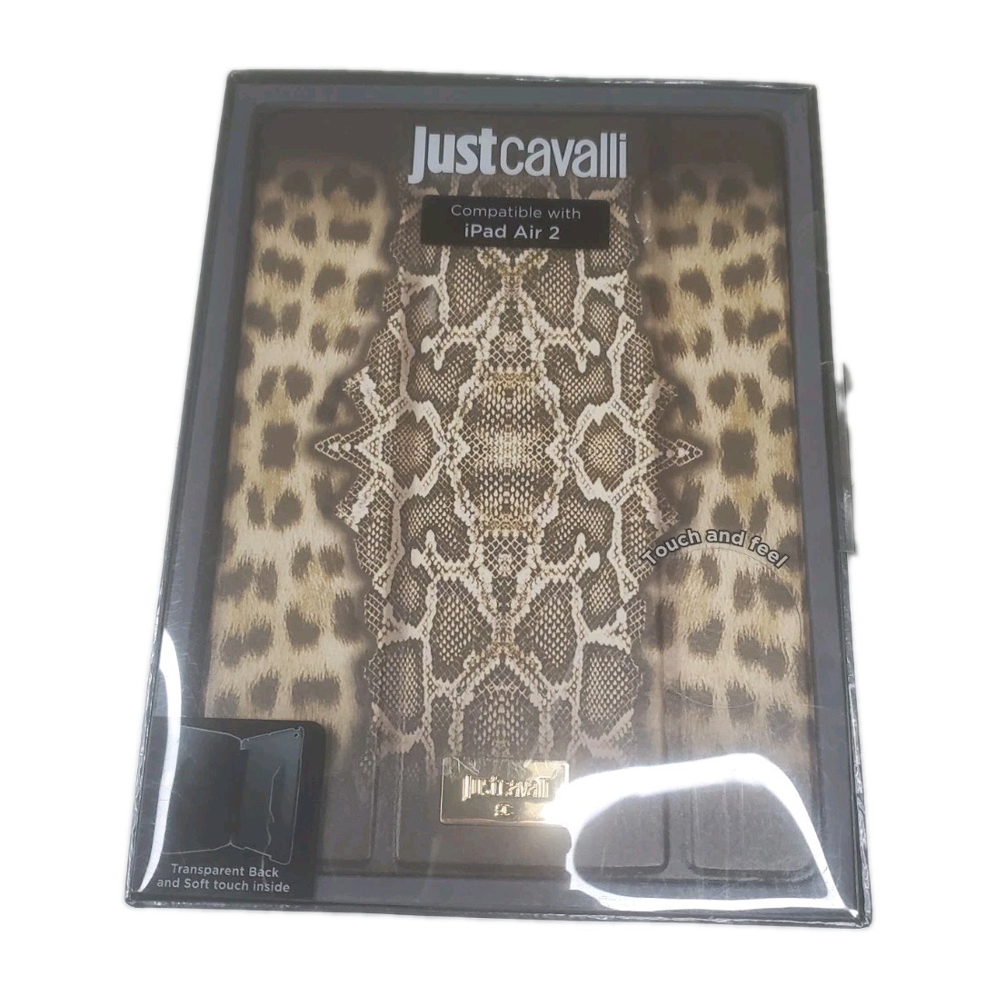 Just Cavalli iPad Air 2  Case Leopard Python Print Designer Brand New Y2k