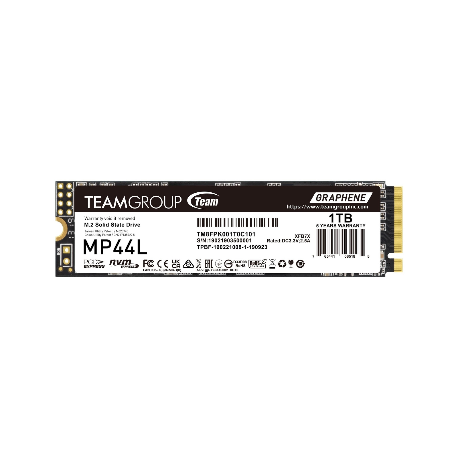 TEAMGROUP MP44L 1TB SLC Cache NVMe 1.4 PCIe Gen 4x4 M.2 2280 Laptop&Desktop S...