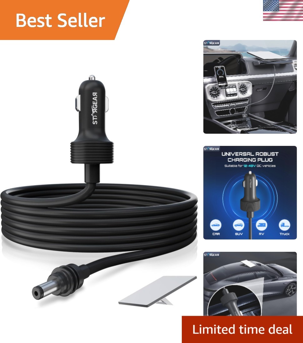 Versatile 3M Starlink Mini Cable - 12V-48V Power Adapter for Travel Convenience