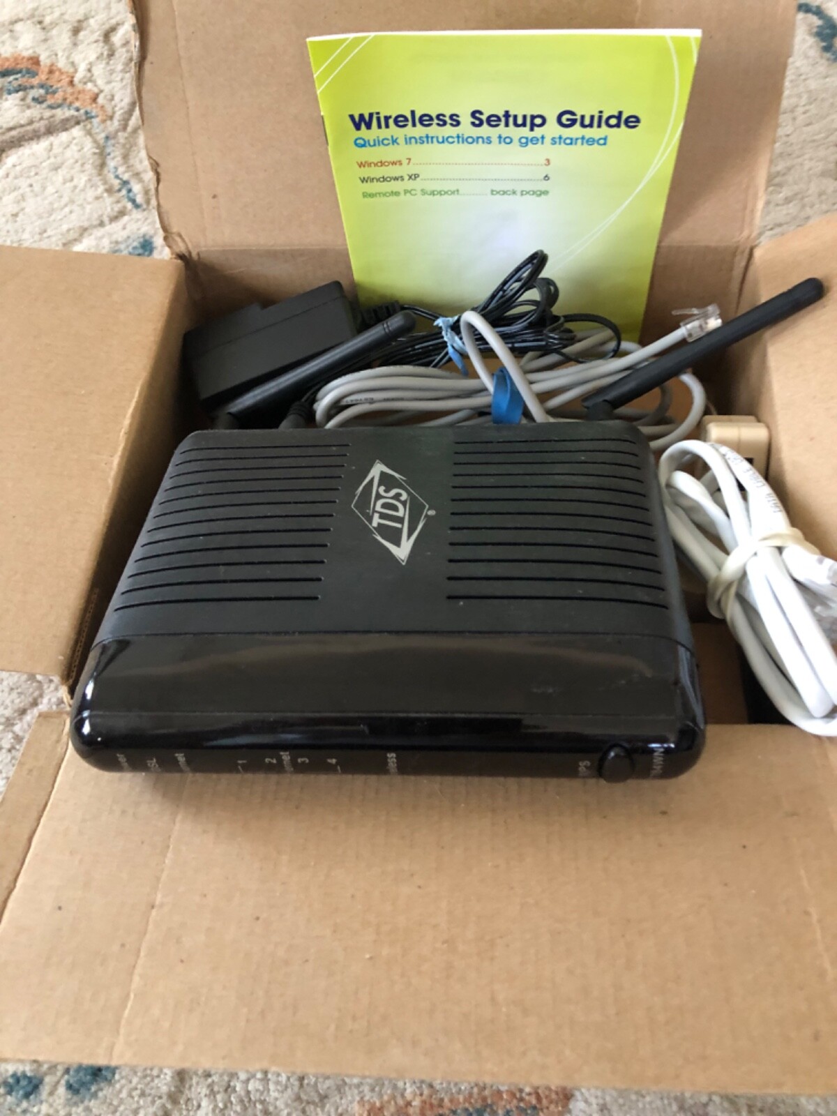 Actiontec TDS GT784WN 300 Mbps Wireless DSL Modem 4-Ethernet