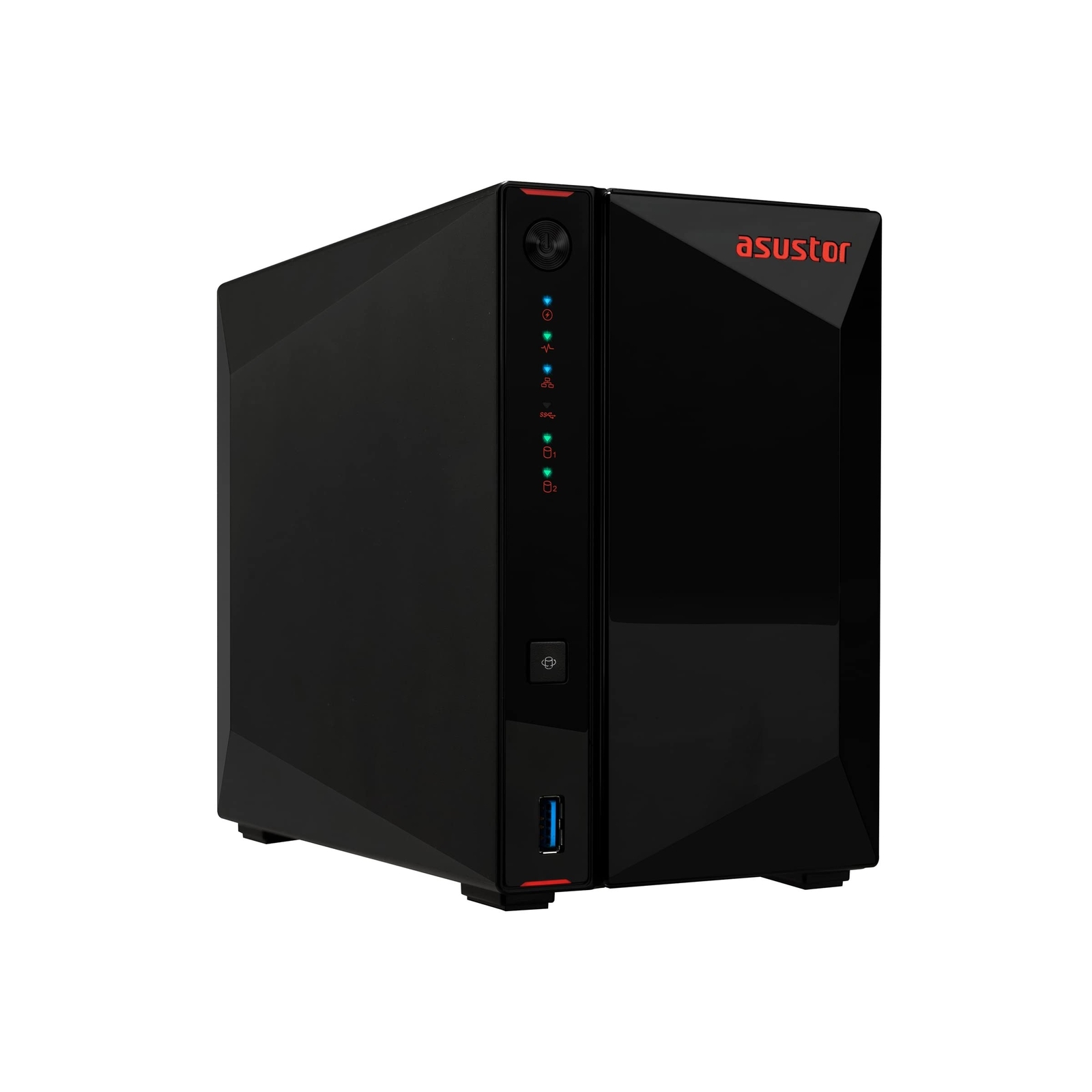 Asustor AS5402T 2 Bay NAS Storage, Quad-Core 2.0GHz CPU, 4xM.2 NVMe SSD Slots...