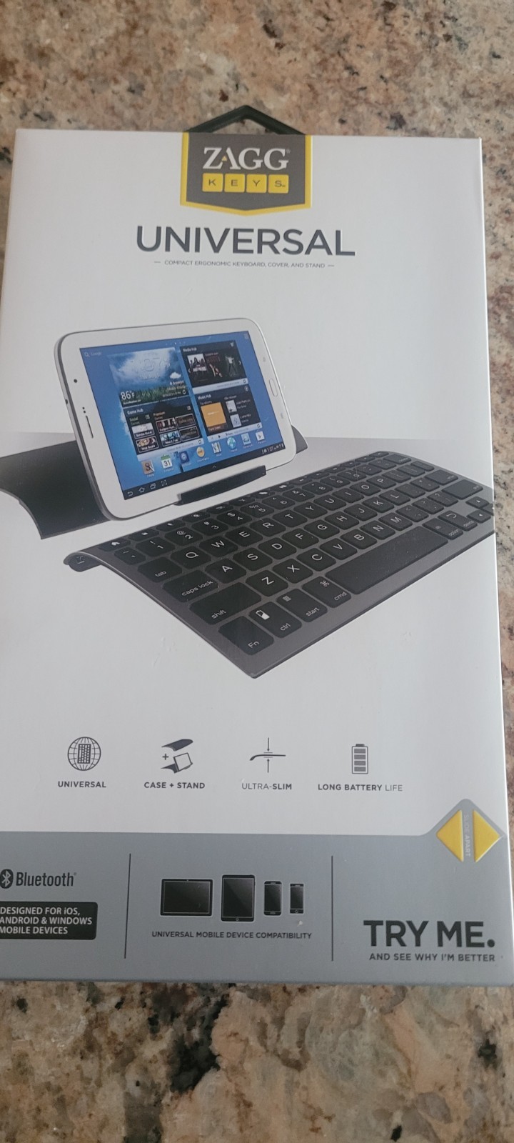 ZAGG ZAGGkeys Universal Bluetooth Keyboard & Stand For iOS, Android, and Windows