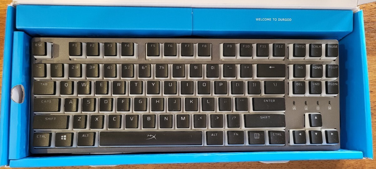 DURGOD Taurus K320 Mechanical Gaming Keyboard - Space Gray & Cherry Black  NEW