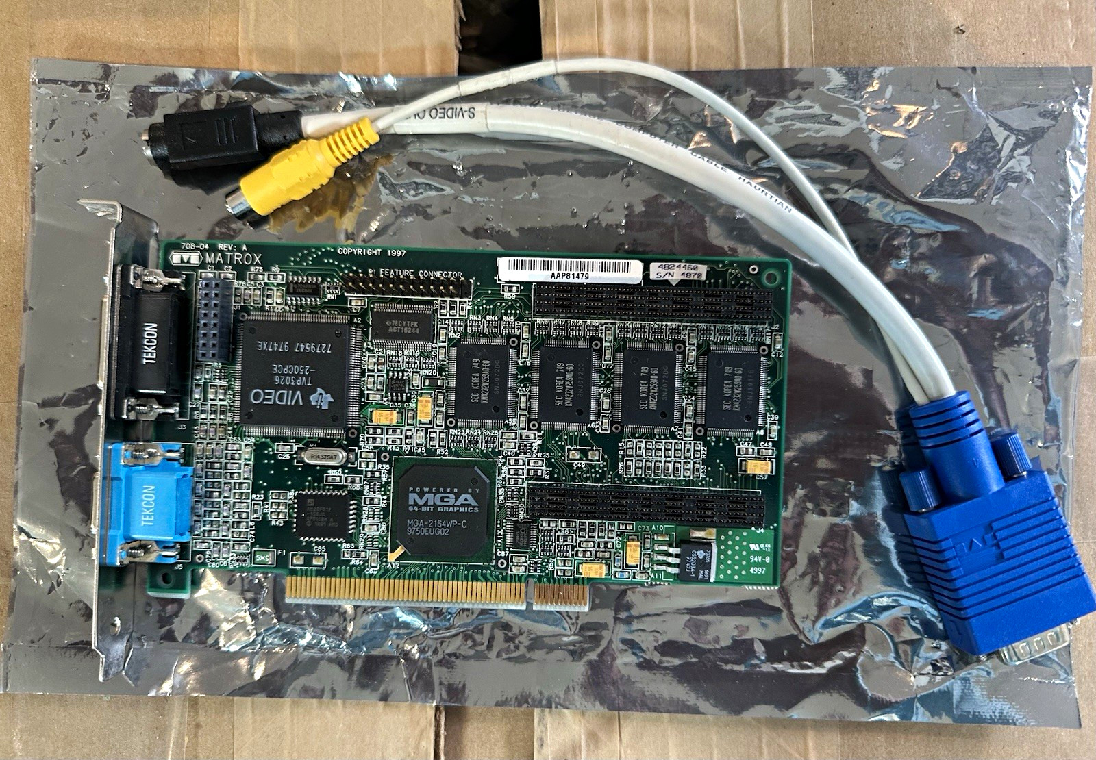 Matrox Millennium PCI Video Card 2P/4N