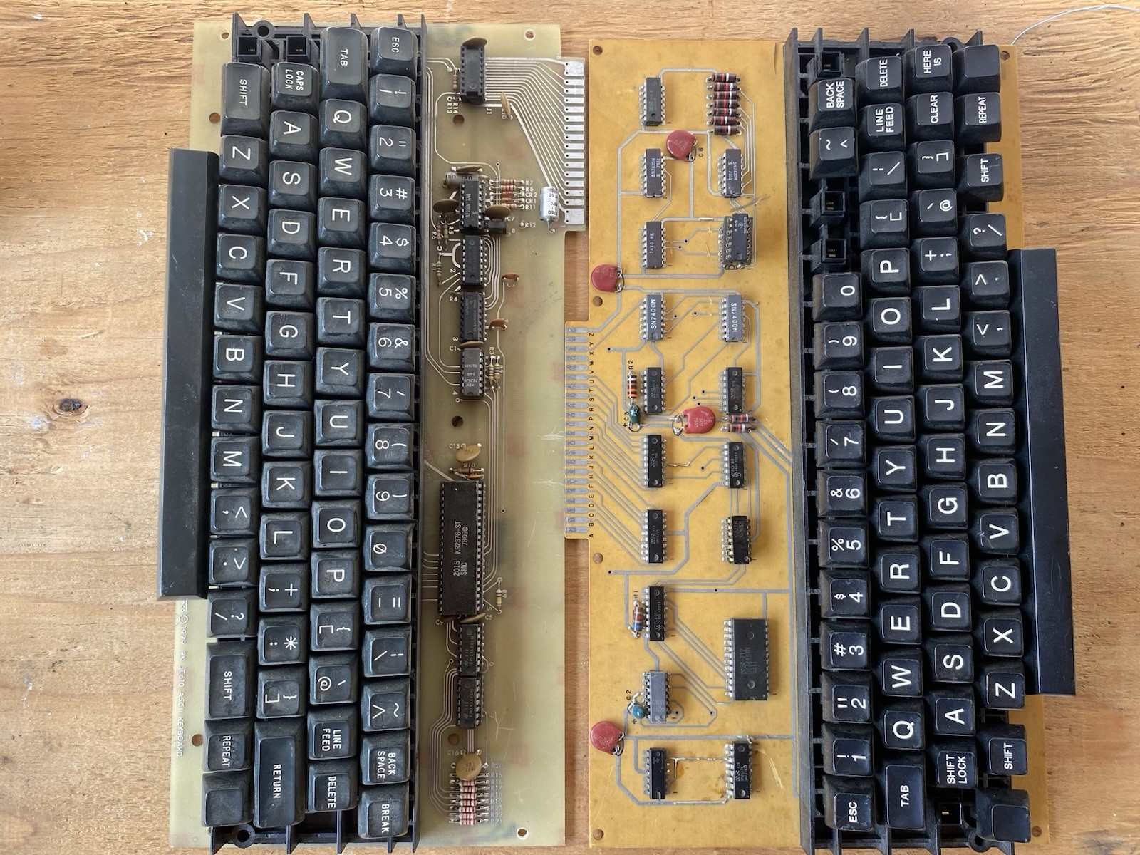 Lot 2 Vintage ASCII Terminal Keyboards HERE IS LINE FEED BREAK 1970s Untested