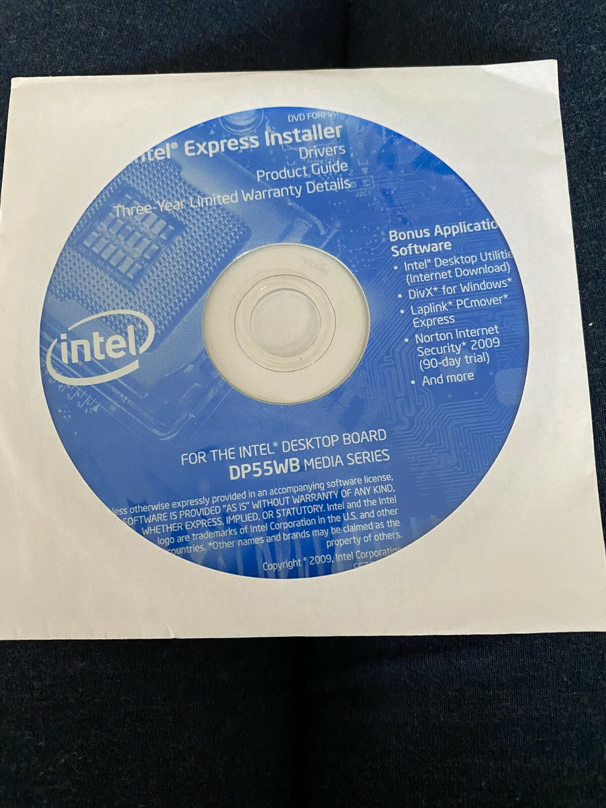 Intel Express Installer Driver CD - DP55WB 