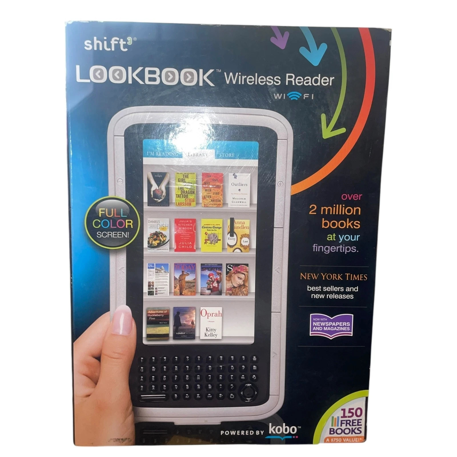 Shift3 LOOKBOOK Wireless Reader WiFi 150 Free Books over 2 Million books SON