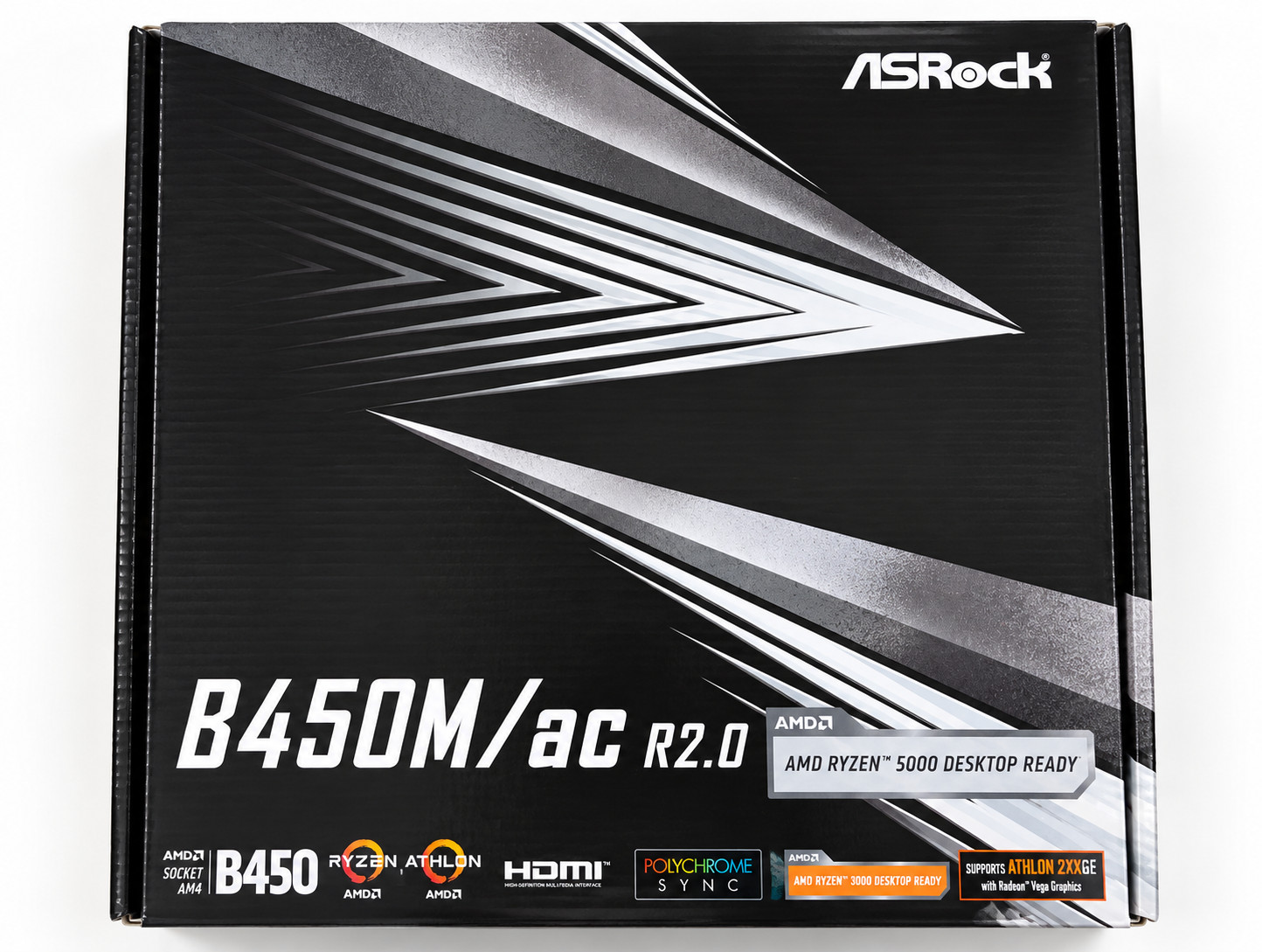 ASRock B450M/ac R2.0 AM4 Micro ATX Motherboard WiFi