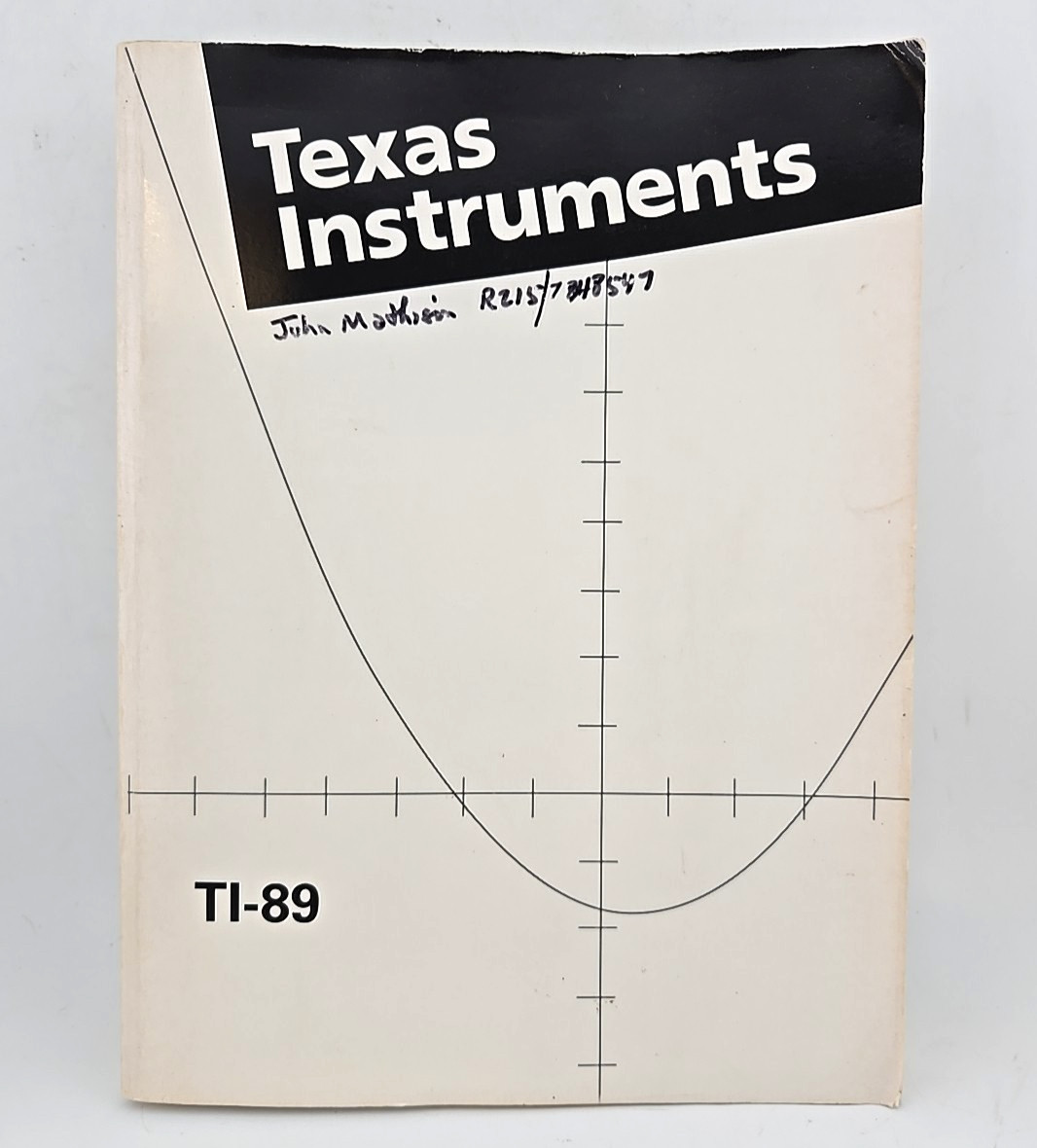 Vintage 1998 Texas Instruments TI-89 User's Manual Guidebook Instructions