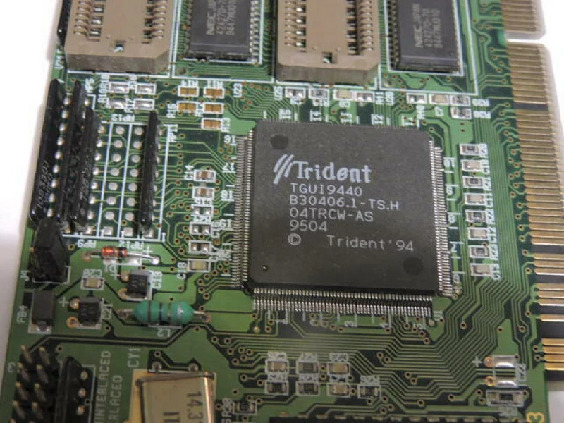 KY2-JAX-TVGA94PCI trident microsystems et trident pci vga TGUI9440-1 F41242-UM.