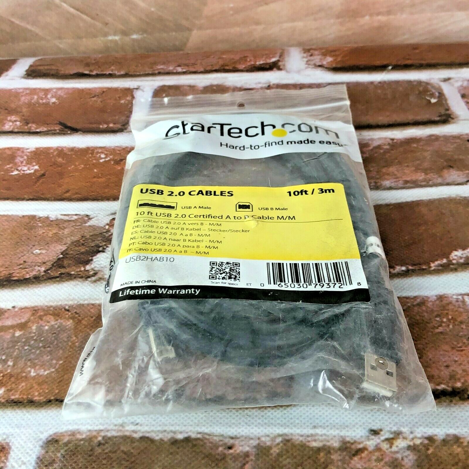 New StarTech.com USB 2.0 Cables 10ft/3m Cable A to B M/M usb 2HAB10 