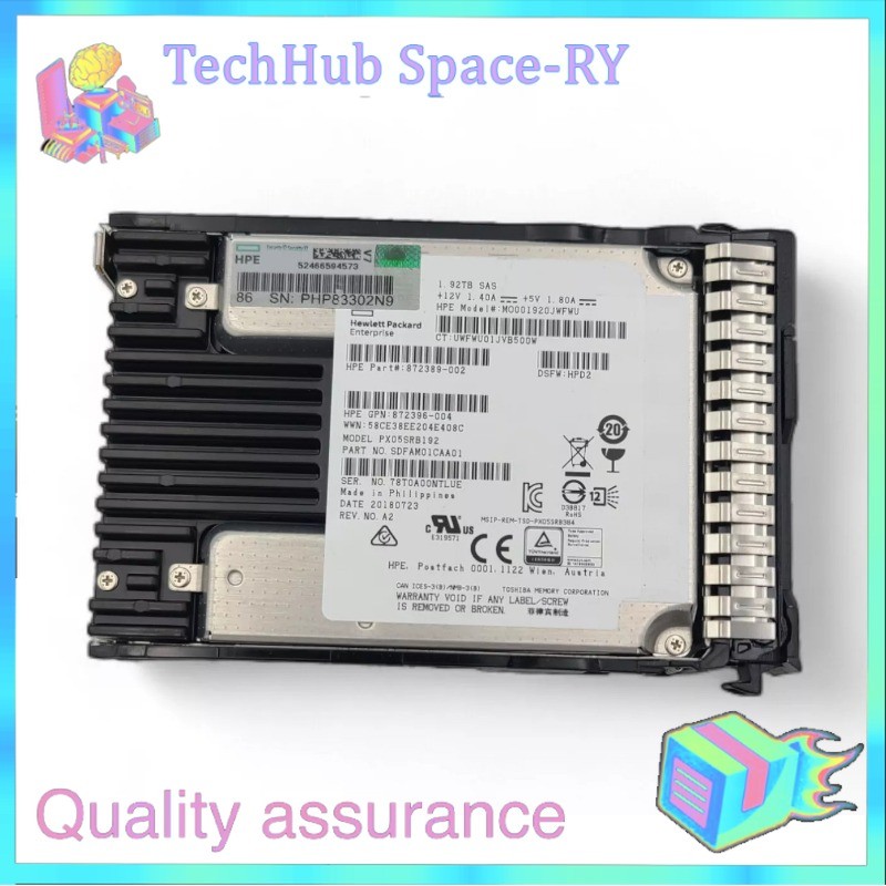 NEW HPE 1.92TB SAS 12G 2.5" GEN9 GEN10 Server SSD Replace 872392-B21 872433-001