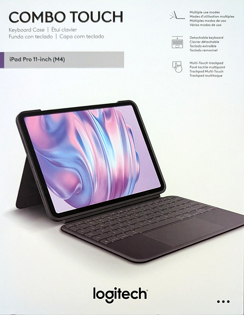 NEW Logitech Combo Touch Keyboard for iPad Pro 11" (M4) Case 920-013304