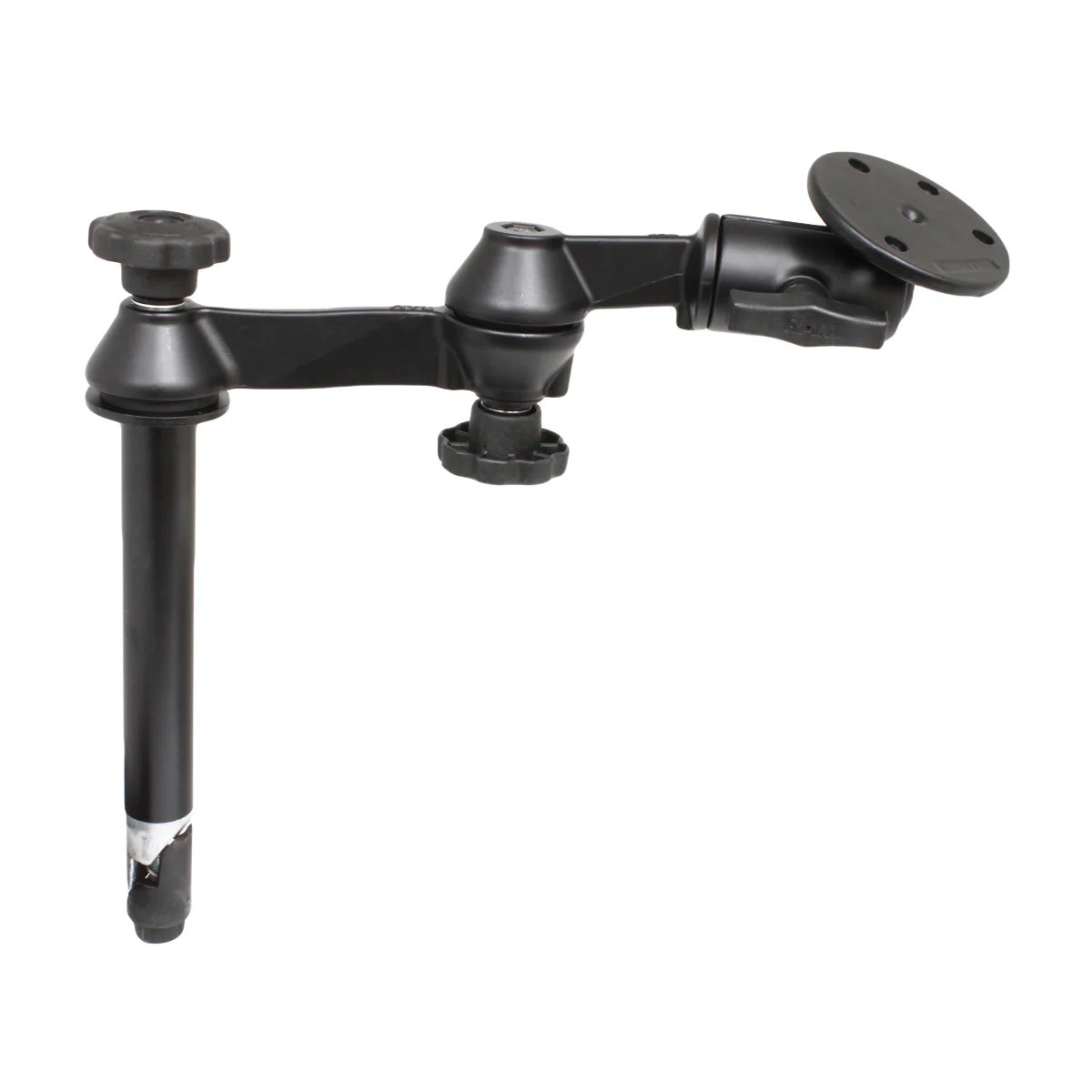 RAM Mounts 8" Upper Pole with Double Swing Arms & Large 3.68" Round Base