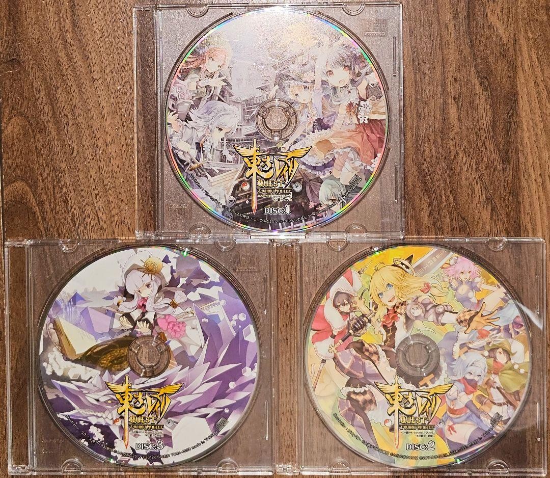 FanMade Touhou Reimari QUEST Doujin CD 3PC Set Toranoana [Age 13+]