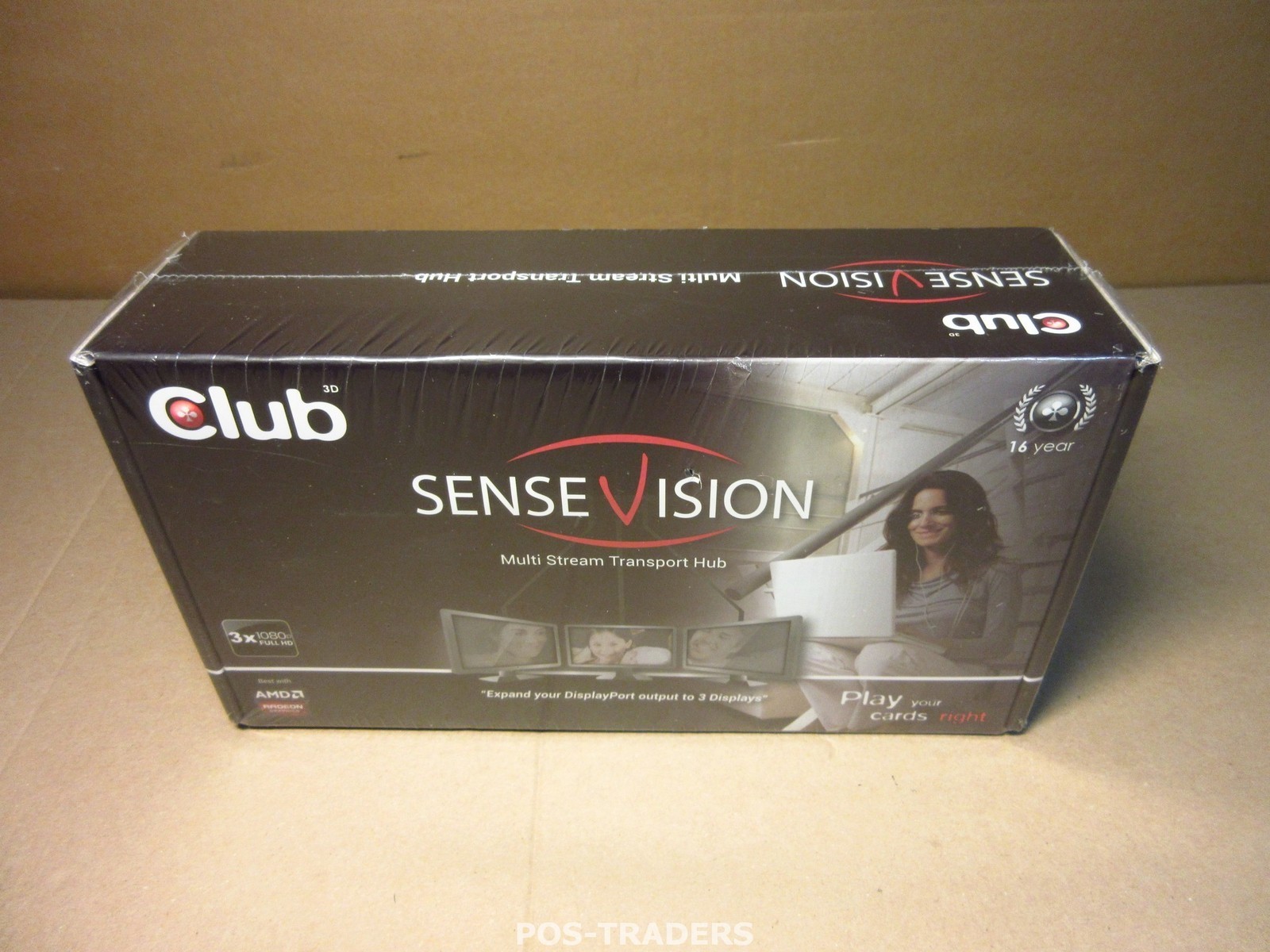 CLUB3D CSV-5300 Multi Stream Transport MST DisplayPort 1.2 Triple Monitor NEW