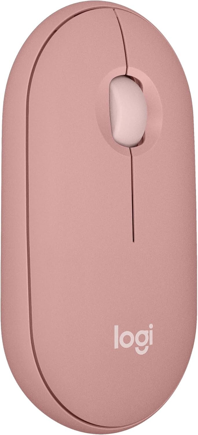 Logitech Pebble 2 M350S Bluetooth Mouse PC/MAC Portable Quiet Clicks Tonal Rose