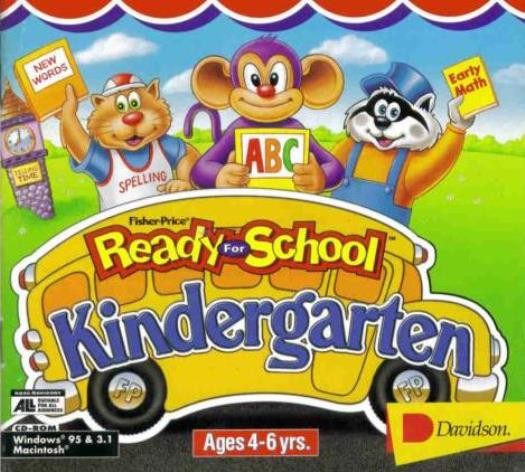 Fisher-Price Ready For School: Kindergarten PC CD learn time numbers math game