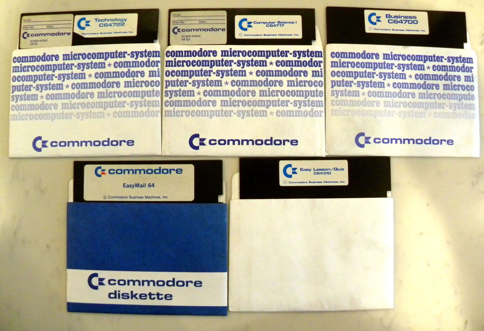 Commodore 64 Application Software Lot Easy Mail Business C64/128/64C/SX64/128DCR