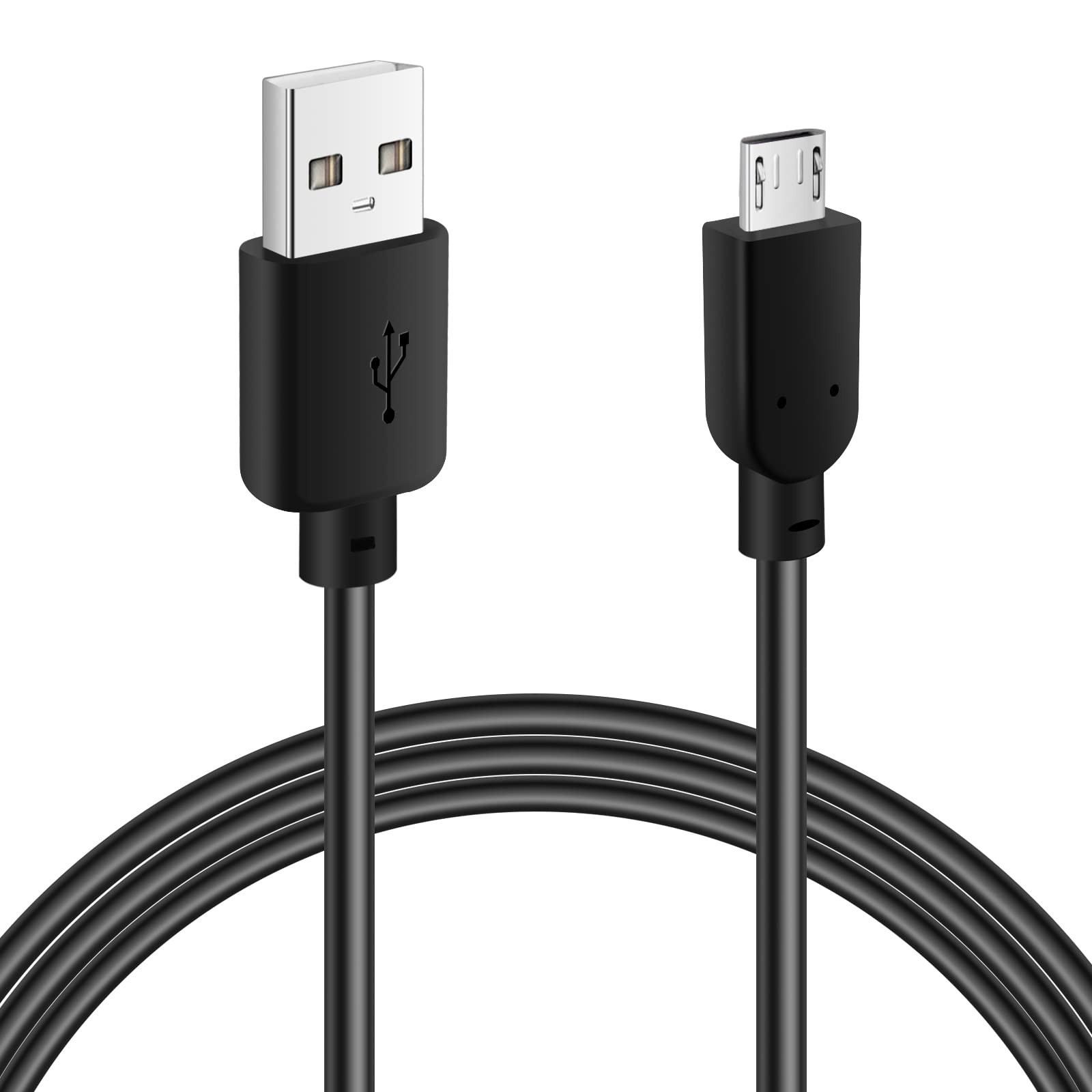 3 Meters Micro USB Cable USB 2.0 Type-A to Micro USB Fast Charging Cable - Black