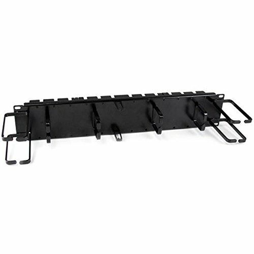 StarTech 2U 19inch Horizontal Cable Management Panel CMPNL2UCD Vert/ Hor D Rings