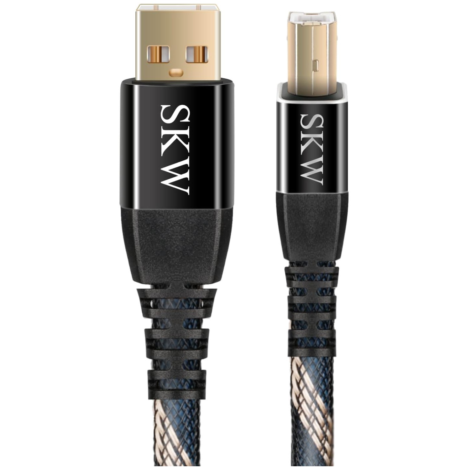 Professional Grade USB Printer Cable 6.5ft - Braided Nylon