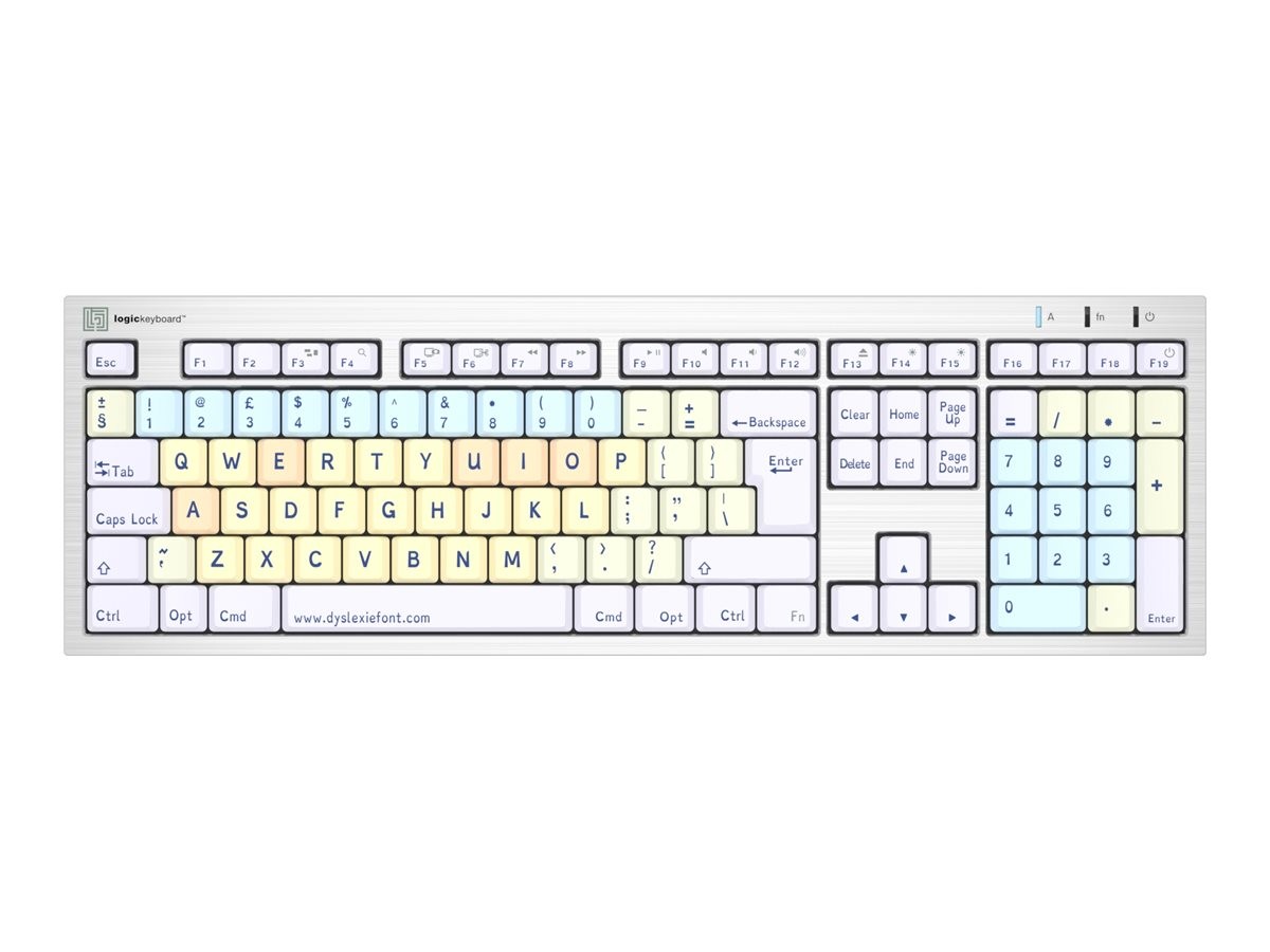 Logic Keyboard Dyslexie Keyboard ALBA UK MAC QWERTY LKB-DYSLEX-CWMU-UK Keyboard
