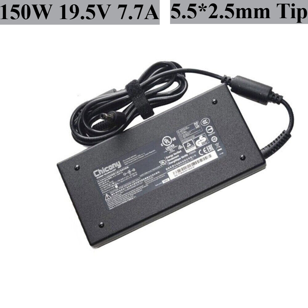 Genuine Chicony 19.5V 7.7A 150W Adapter for MSI Stealth Pro-006 5.5mm Charger