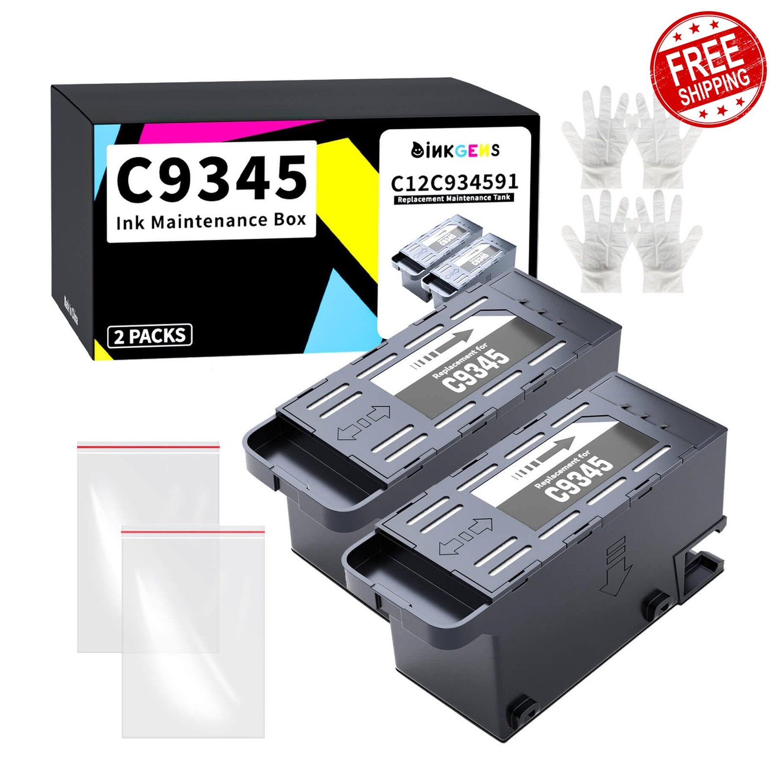 Inkgens C9345 Ink Maintenance Box Tank 2 Pack